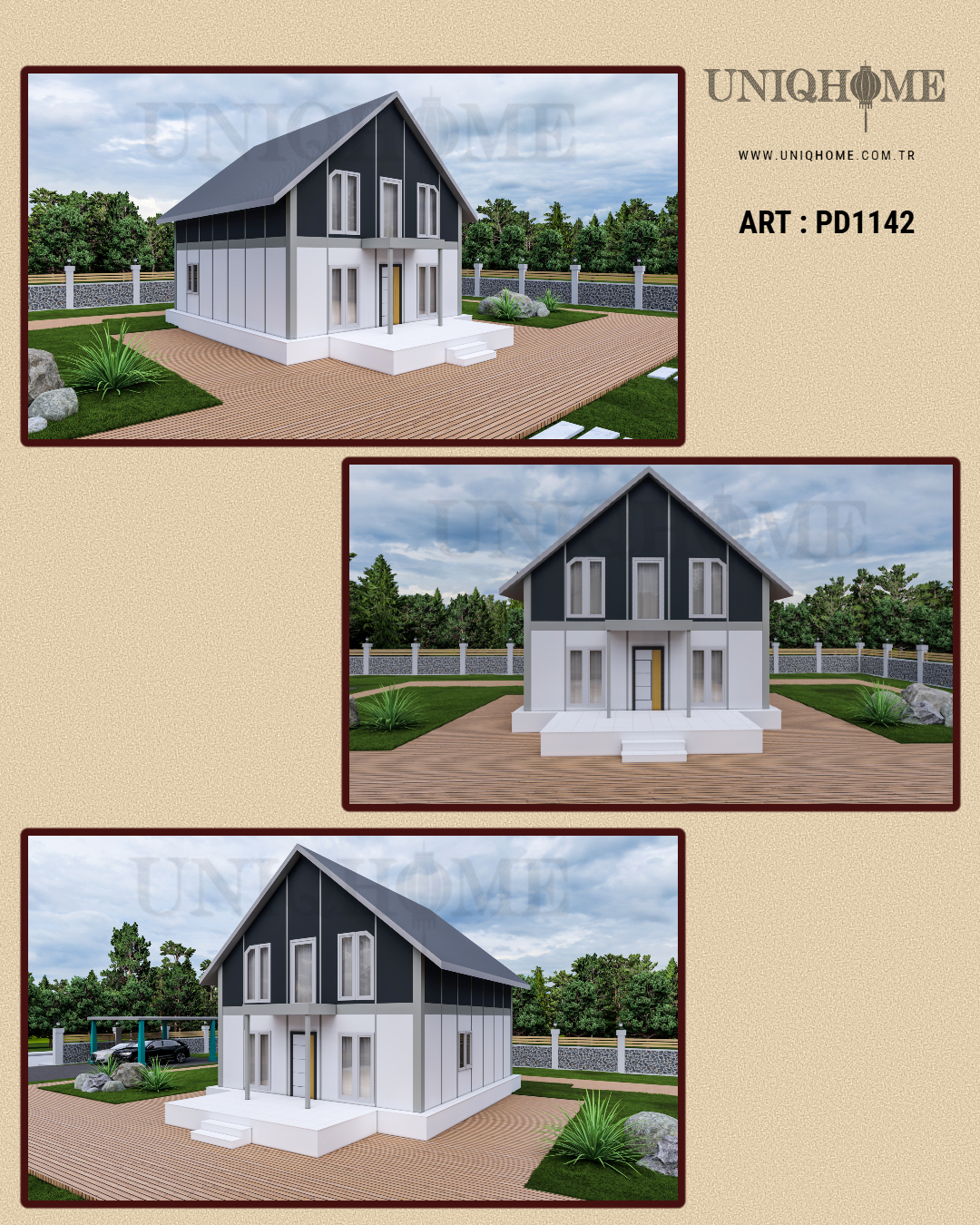 çift kat prefabrik evler 