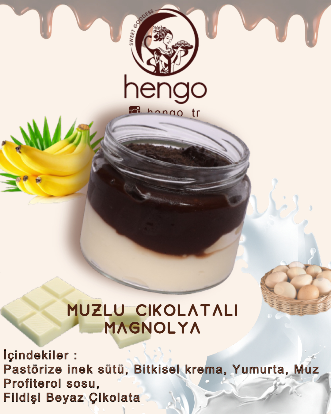 muzlu çikolatalı magnolya